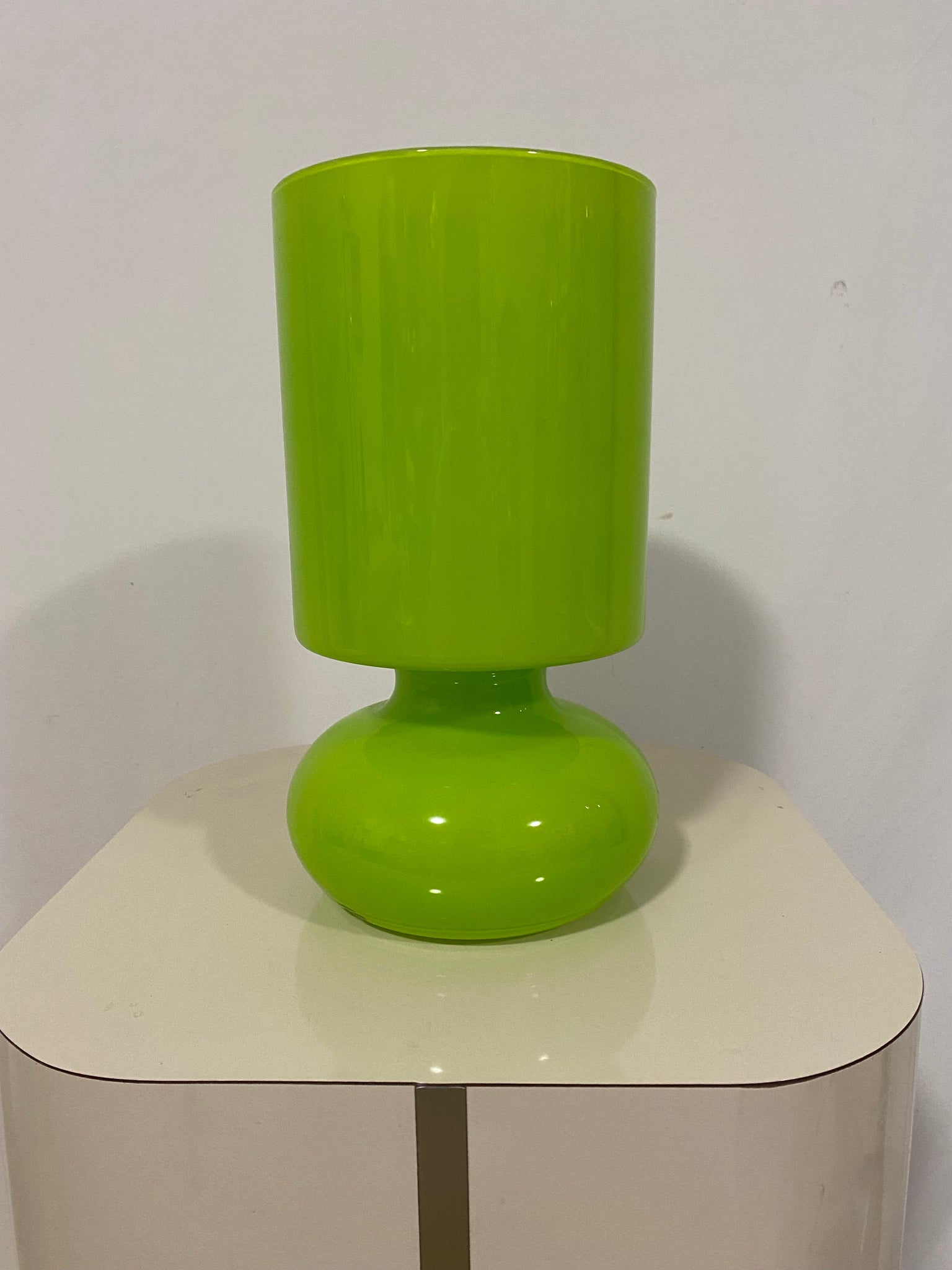 Lime green IKEA Lykta lamp