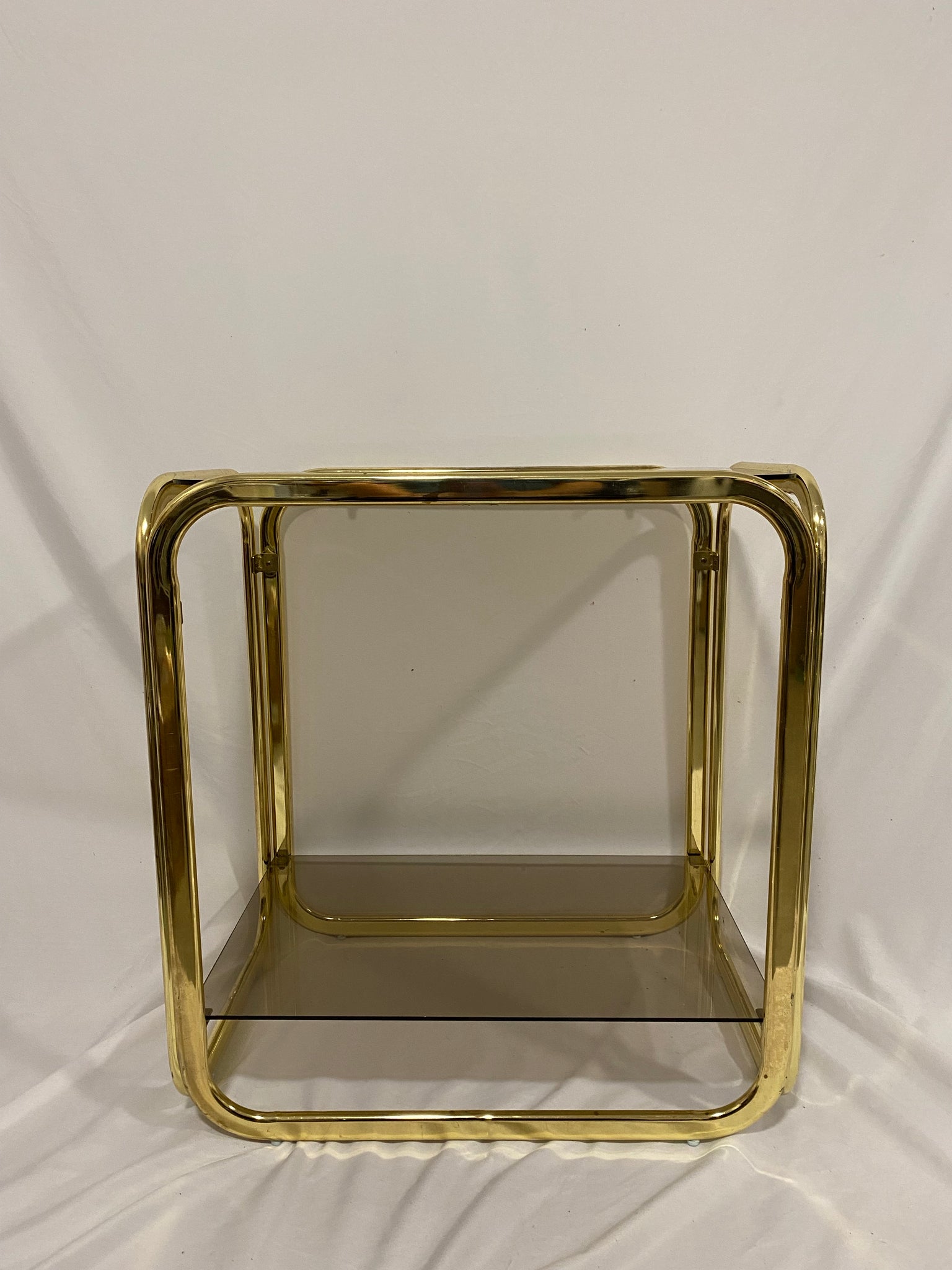Golden brass table