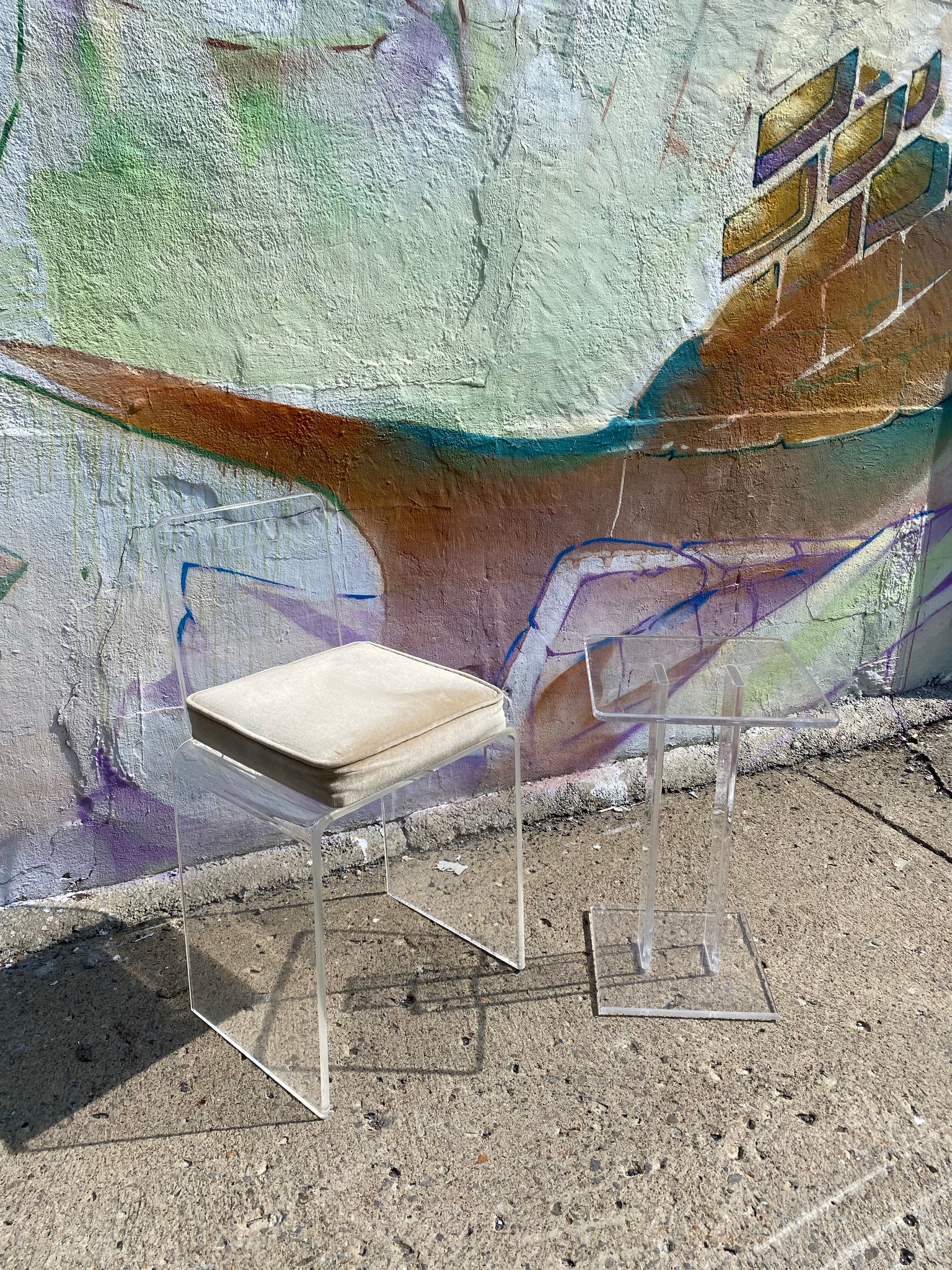 Small lucite chair