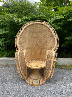 Majestic Emmanuelle peacock wicker chair