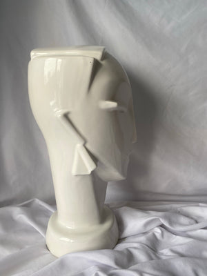 White Lindsey B Balkweill style head statue