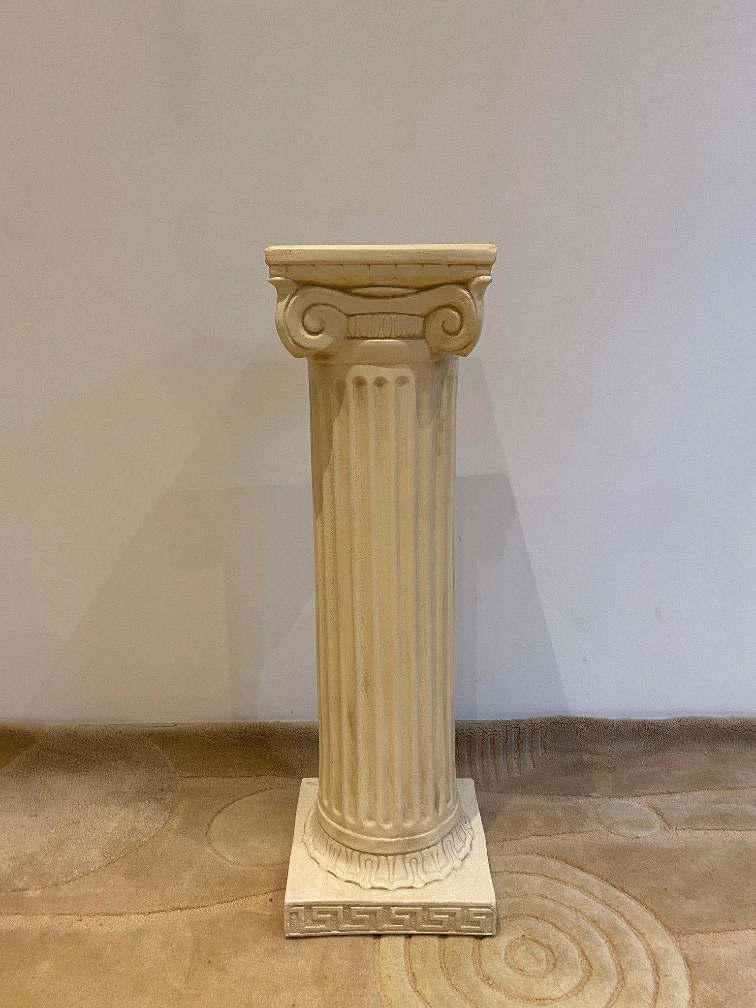 Tall Greek style plaster column