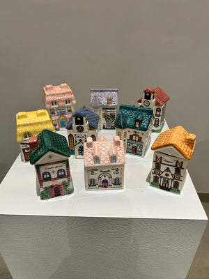 Set of 9 Avon spice houses