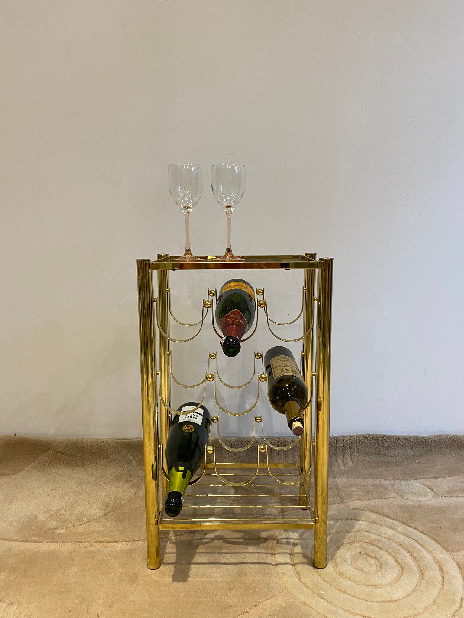 Brass wine racks sale