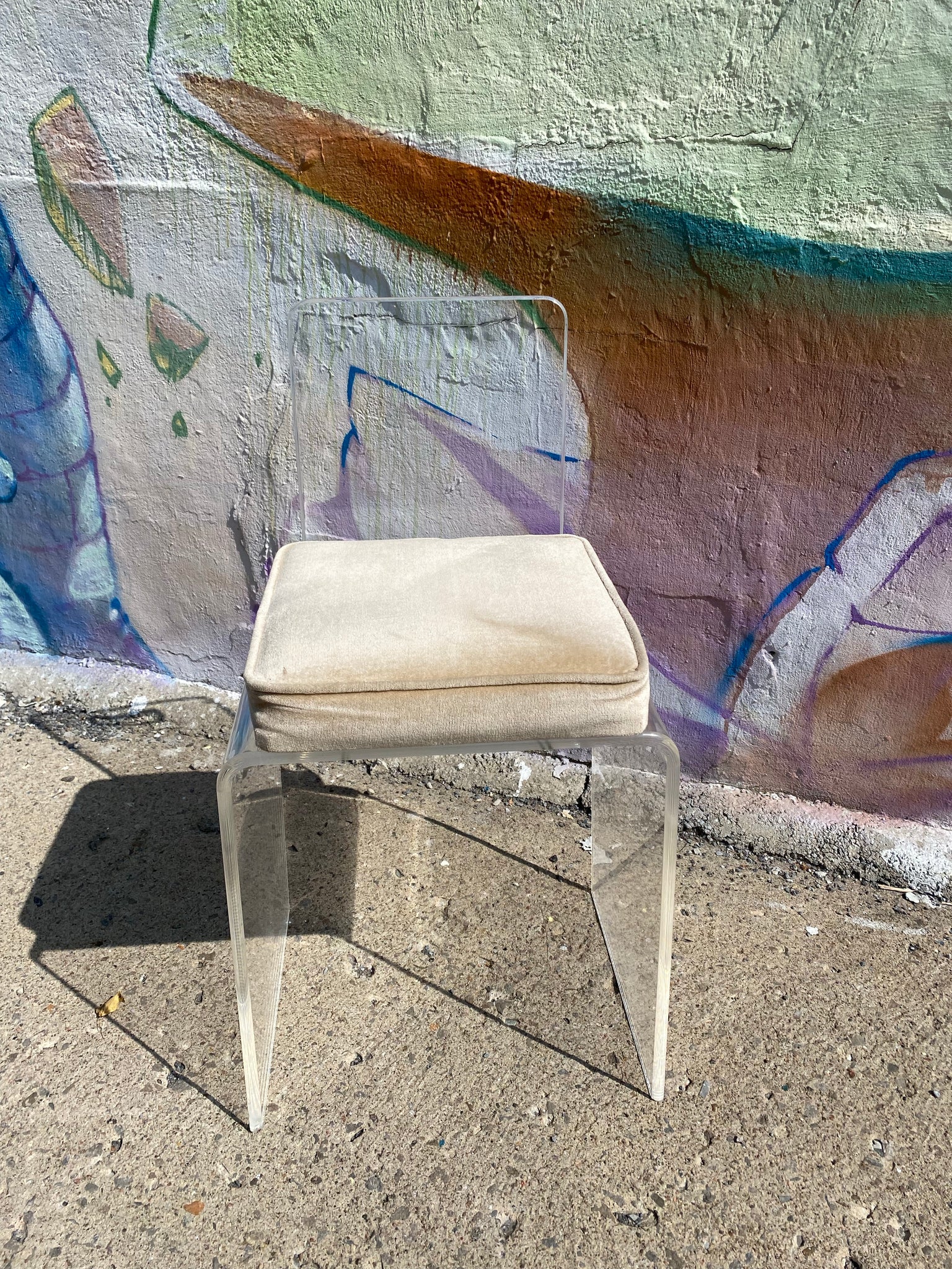 Small lucite chair