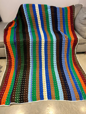 Selection of vintage knitted blankets part 3