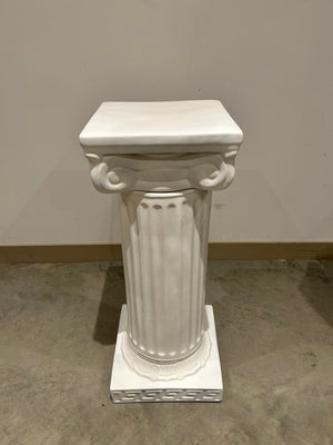 White Roman style plaster column