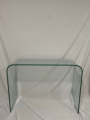 Gorgeous glass waterfall console table