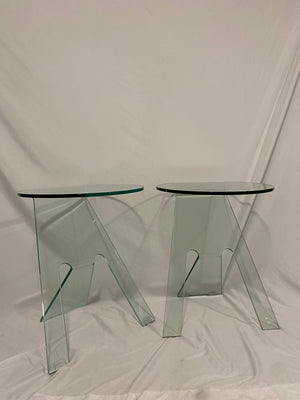 Modern tempered glass side tables