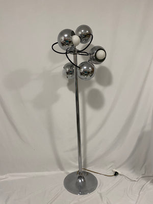 Chrome Sputnik Space Age floor lamp