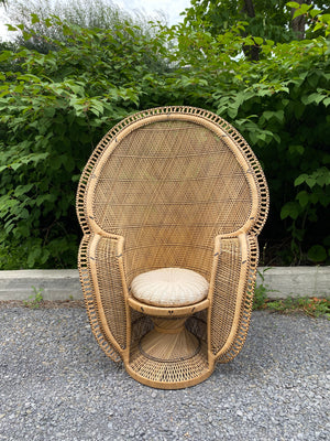 Majestic Emmanuelle peacock wicker chair