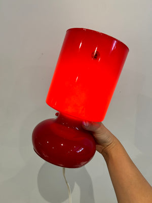 Red IKEA Lykta lamp