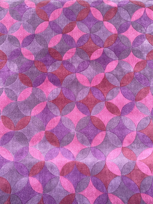 Purple and pink starburst carpet