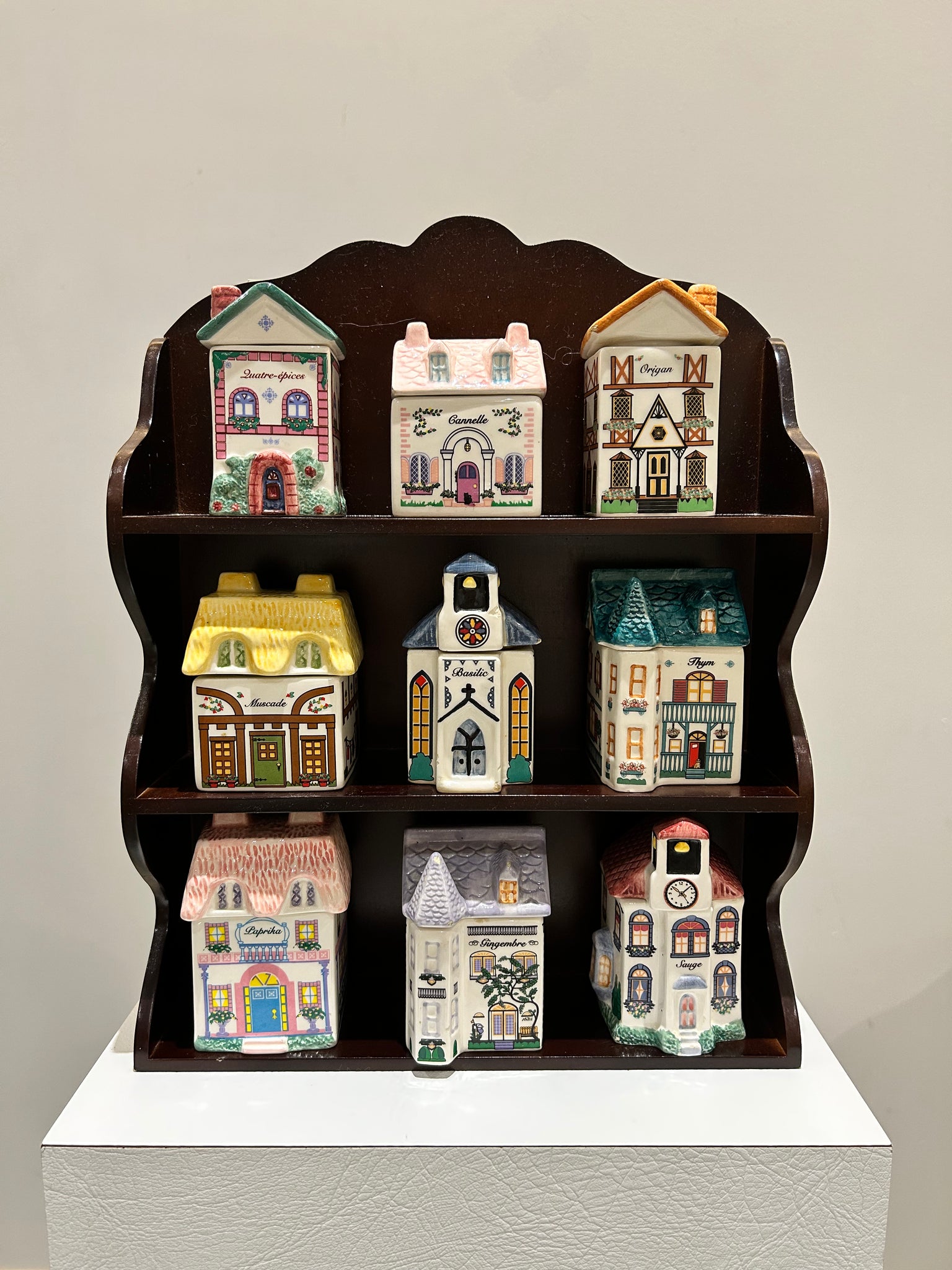 Set of 9 Avon spice houses