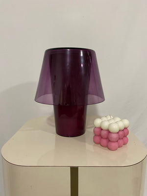 Vintage IKEA purple glas Gavik lamp