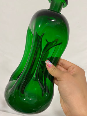 Selection of Holmegaard Kluk Kluk glass bottles